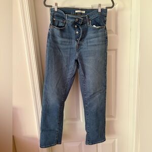 Levi's Wedgie Jeans, Classic Blue Stretch Denim